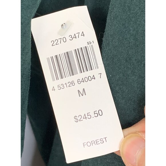 Rare VTG 90s NWT Mens Green Suede Insulated Coat M Zeidler RY10370 $250 - Picture 5 of 10